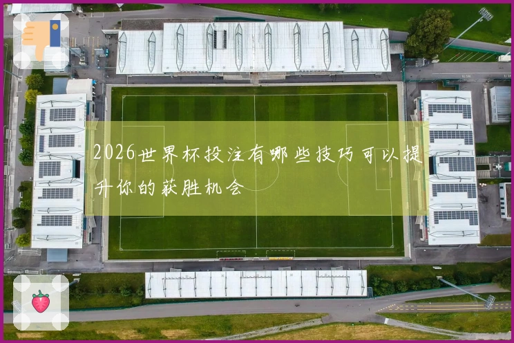 2026世界杯投注有哪些技巧可以提升你的获胜机会
