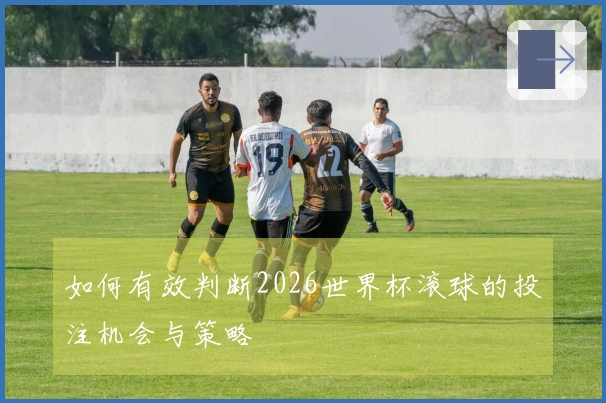 如何有效判断2026世界杯滚球的投注机会与策略